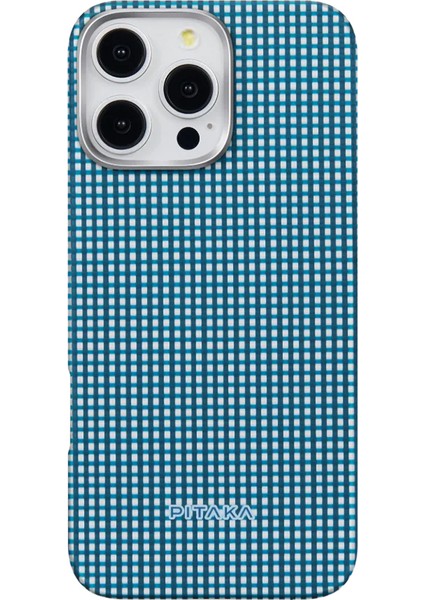 iPhone 16 Pro Max Kılıf Magsafe Özellikli Aramid Fiber Ultra-Slim Classic Serisi Ocean Blue