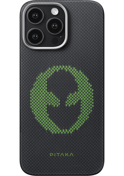 iPhone 16 Pro Max Kılıf Magsafeli Lumintex Teknoloji Fosforlu Aramid Fiber Aries Serisi Alien