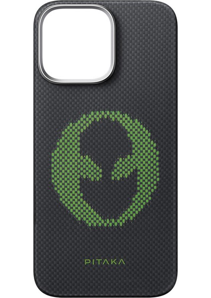 iPhone 16 Pro Max Kılıf Magsafeli Lumintex Teknoloji Fosforlu Aramid Fiber Aries Serisi Alien