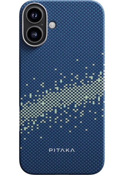 iPhone 16 Plus Kılıf Magsafeli Aramid Fiber Tactile Woven Starpeak Serisi Milky Way Galaxy