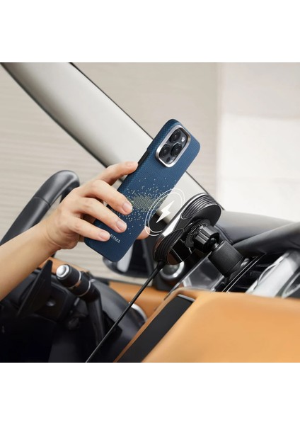iPhone 16 Plus Kılıf Magsafeli Aramid Fiber Tactile Woven Starpeak Serisi Milky Way Galaxy indirimleri