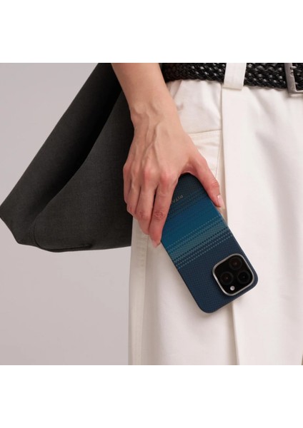 iPhone 16 Pro Max Kılıf Magsafeli Aramid Fiber Tactile Woven Sunset-Moonrise Serisi Moonrise fırsatları