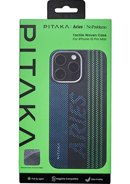 iPhone 16 Pro Max Kılıf Magsafeli Lumintex Teknoloji Fosforlu Aramid Fiber Aries Seri Credit