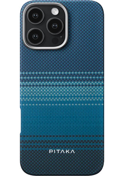 iPhone 16 Pro Kılıf Magsafeli Aramid Fiber Tactile Woven Sunset-Moonrise Serisi Moonrise