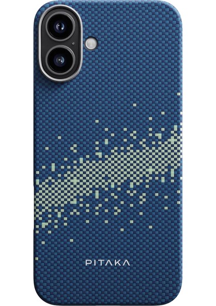 iPhone 16 Kılıf Magsafe Özellikli Aramid Fiber Tactile Woven Starpeak Serisi Milky Way Galaxy