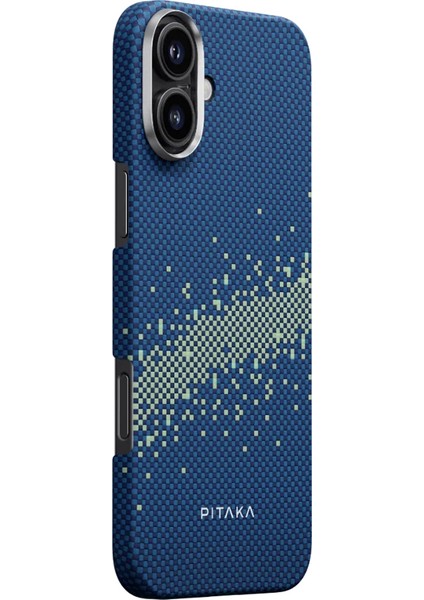 iPhone 16 Kılıf Magsafe Özellikli Aramid Fiber Tactile Woven Starpeak Serisi Milky Way Galaxy