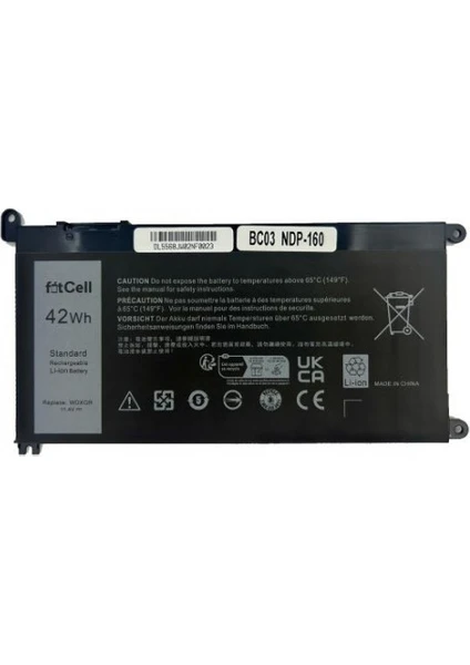 Nion Dell Inspiron 3581 P75F005 P75F   Notebook Batarya