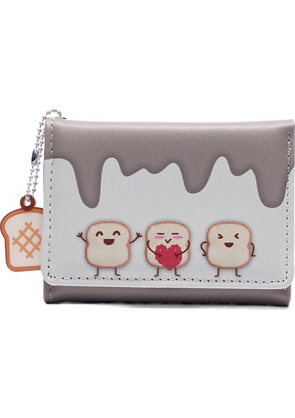 Kadın Sevimli Karikatür Öğrenci Kız Kalp Crossbody Cüzdan (Yurt Dışından)