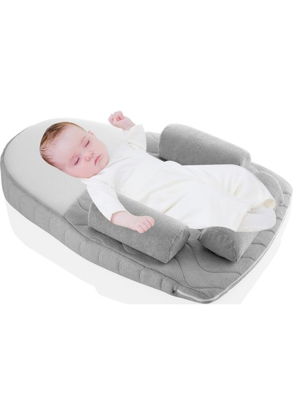 Kiraz Çekirdekli Antikolik Uyku Yastığı Air Gri