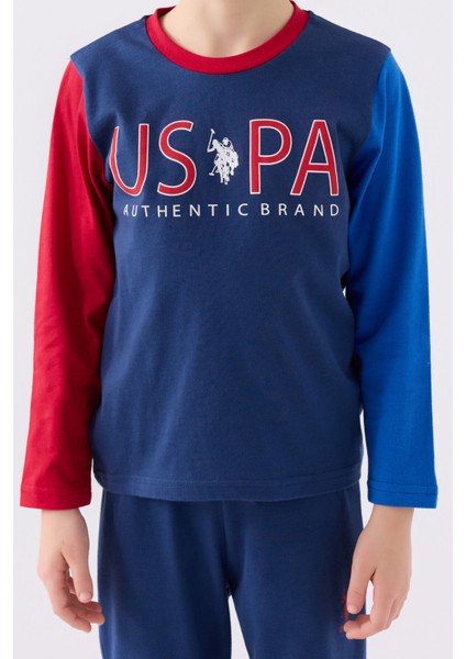 Erkek Çocuk Mavi Uzun Kol Pijama Takım fırsatları