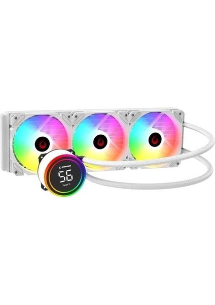 360MM Helıos C17 Rgb AM5-1700P Sıvı Soğutmalı Işlemci Fanı Beyaz