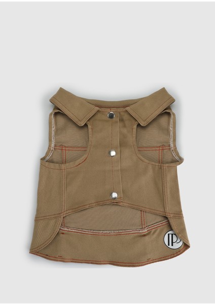 Bej Provoq K0022 Kostüm Denim Bej