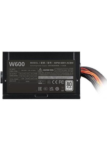 Coolermaster 600W 80+ Elıte Nex MPW-6001-ACBW-BEU Power Supply