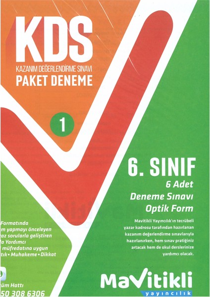 6. Sınıf Kds Paket Deneme 6 Lı