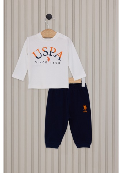 Us Polo Erkek Bebek 2lı Takım Krem Truncu