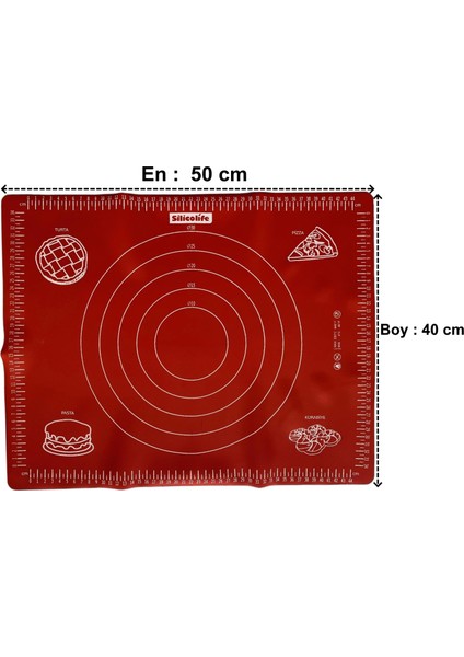 Silikon Hamur Matı 40X50 cm