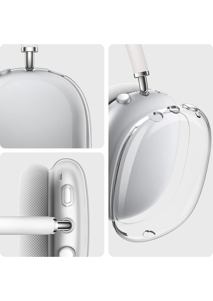 Airpods Max Kulaklıklarla Uyumlu Airmax ile Uyumlu Kılıf Kapağı, Şeffaf Yumuşak Tpu Kılıf Kapağı Silikon Üst Kapak, (Şeffaf) fiyatları