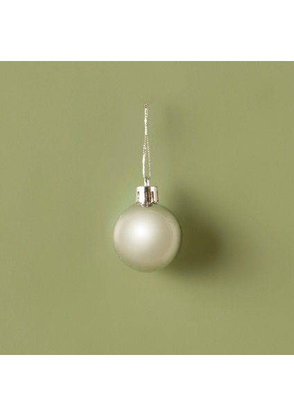 Dekoratif Süs 12'li Silver (4 cm)