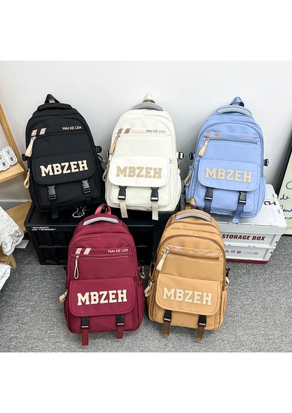 Öğrenci Sırt Çantası Basit ve Şık Orta Okul Öğrencisi Serin Okul Çantası Büyük Kapasiteli Ins Yüksek Değerli Sırt Çantası (Yurt Dışından) fırsatları