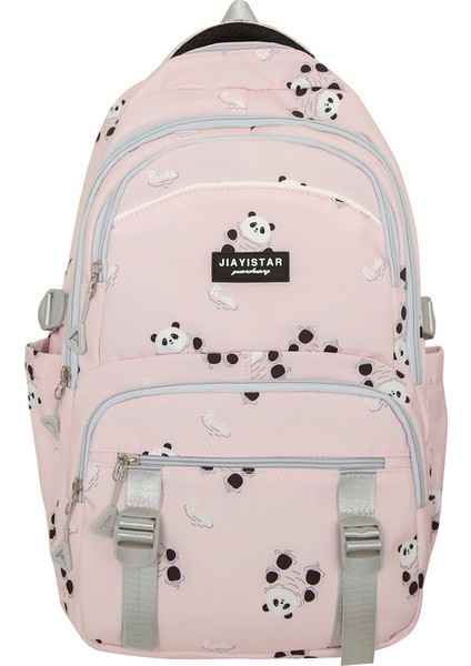 Yeni Stil Küçük Taze ve Sevimli Kız Okul Çantası Rahat Büyük Kapasiteli Baskılı Sırt Çantası Basit Yüksek Görünümlü Sırt Çantası (Yurt Dışından)