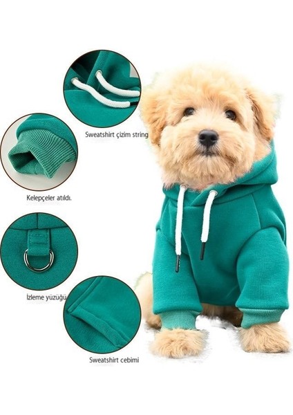 Pet Kapüşonlu Sweatshirt Bichon Frise Köpek Giysileri (Yurt Dışından) fırsatları