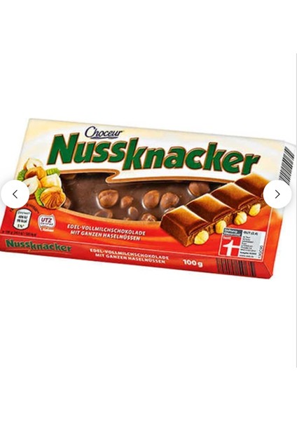 Nussknacker Sütlü Fındıklı 5 x 100 gr Alman Çikolatası