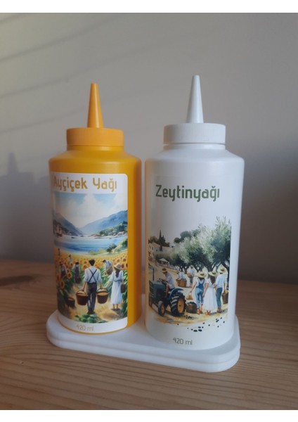 Şef Yağdanlık 2'li Set 420ML (Ayçiçek ve Zeytinyağı)