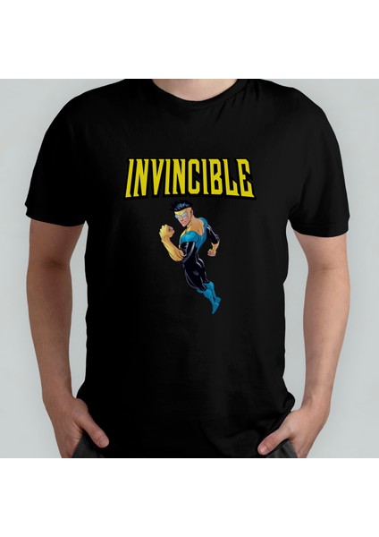 Invincible Pamuklu Bisiklet Yaka T-Shirt Model 2