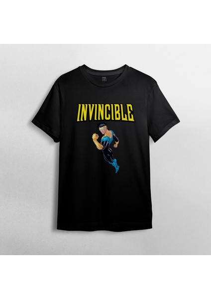 Invincible Pamuklu Bisiklet Yaka T-Shirt Model 2