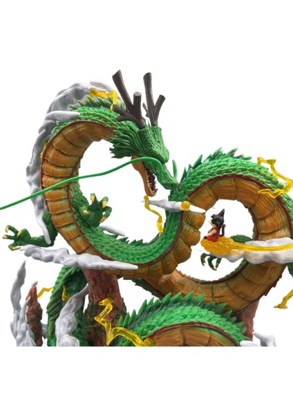 Dragon Ball Shenron ve Goku Jr. Heykeli Model Figürleri (Yurt Dışından)