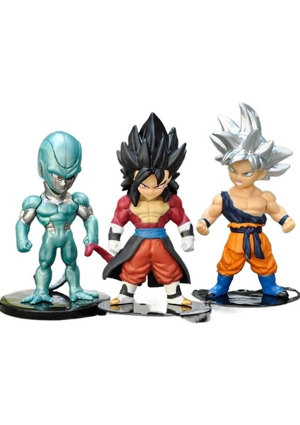 6 Adet Dragon Ball Şekil Modeli Son Goku Vegeta Frieza Masaüstü Dekoratif Süsler (Yurt Dışından)