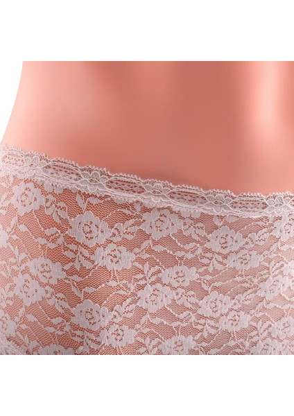 Dantelli Pamuk Kadın Külot, Açık Toz Pembe fırsatları