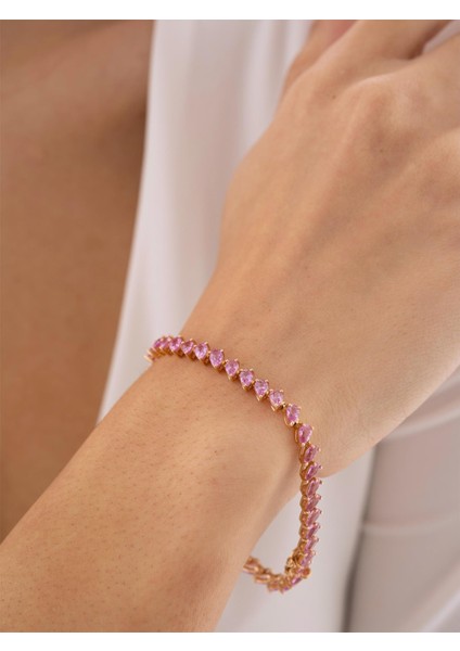 9,84 Karat Pembe Safir Bileklik fiyatları