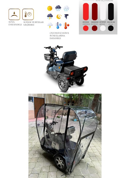 Yuki Pony x - Üç Tekerli Motor Brandası - Siyah