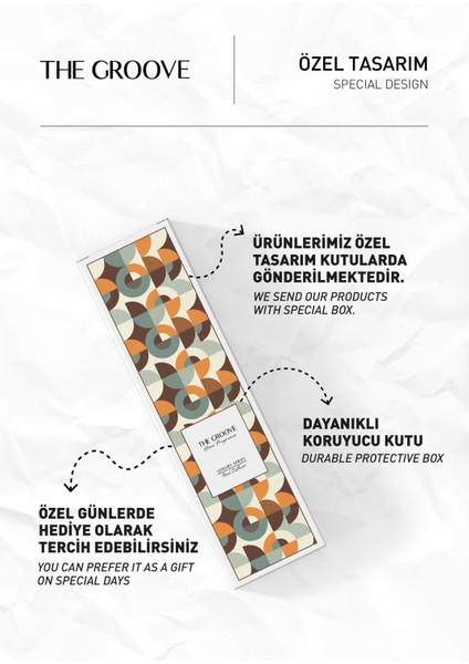 Woody Amber 100 ml Kare Oda Kokusu Parfümü Kahve