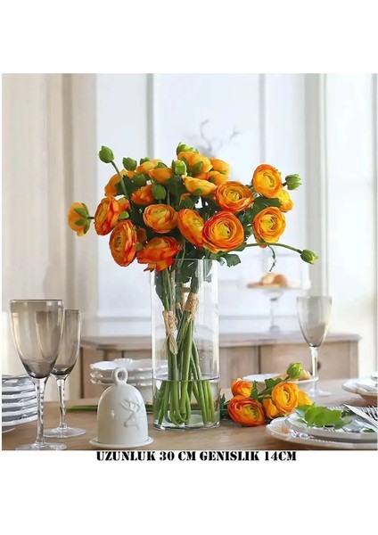 Denizli El Imalatı Silindir Cam Vazo 15CM En x 30 cm Boy modelleri