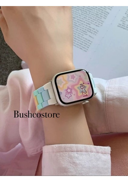 Apple Watch Renkli Colorful Akıllı Saat Kordon 38-40-41mm fırsatları