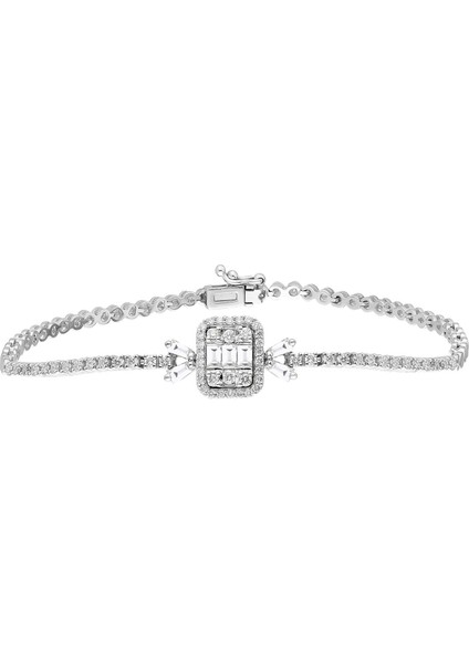 0,75 Karat Baget Pırlanta Bileklik