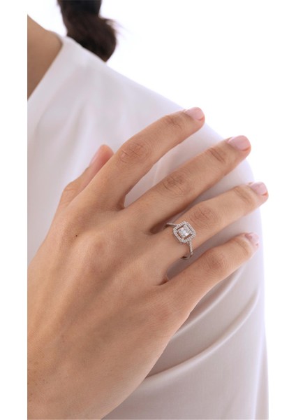 0,70 Karat Baget Pırlanta Yüzük modelleri