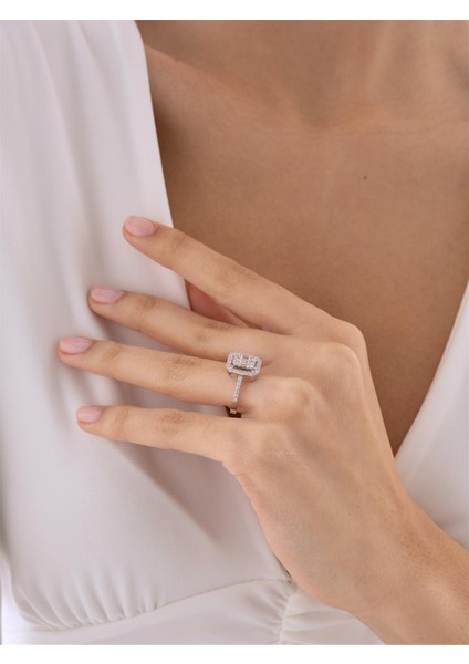 0,70 Karat Baget Pırlanta Yüzük indirimleri