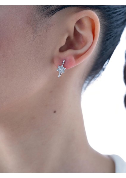 0,21 Karat Yıldız Pırlanta Küpe fiyatları