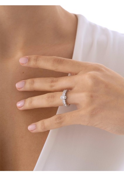 0,35 Karat Baget Pırlanta Yüzük indirimleri