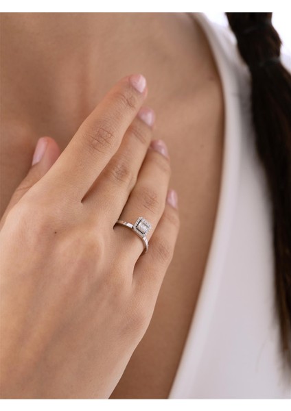 0,19 Karat Baget Pırlanta Yüzük fiyatları