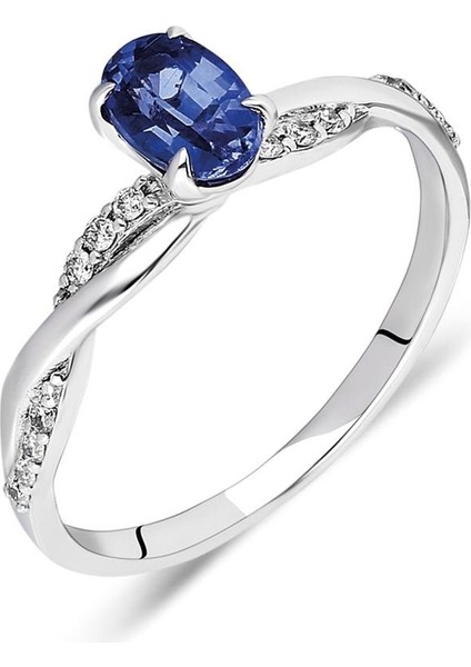 0,79 Karat Safir Pırlanta Yüzük fırsatları