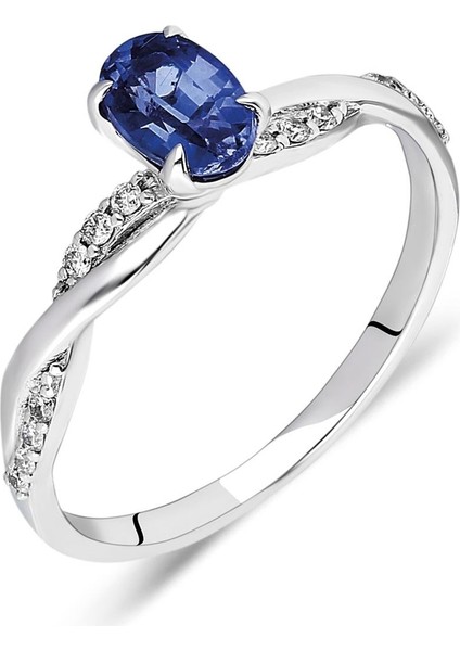 0,79 Karat Safir Pırlanta Yüzük indirimleri