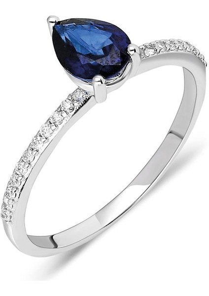 0,96 Karat Safir Pırlanta Yüzük fırsatları