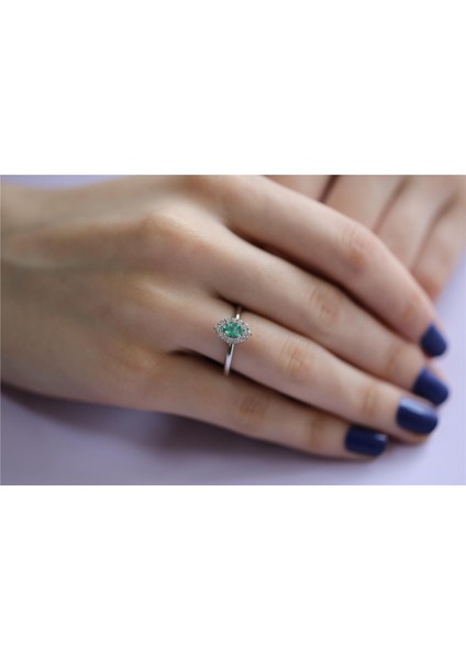 0,47 Karat Zümrüt Pırlanta Yüzük fırsatları