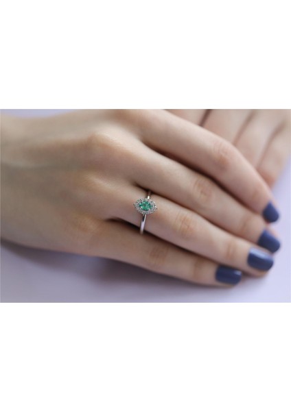 0,47 Karat Zümrüt Pırlanta Yüzük indirimleri