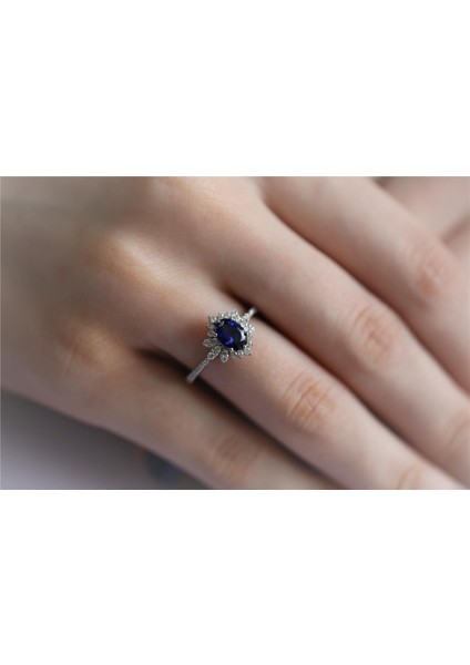 1,24 Karat Safir Pırlanta Yüzük