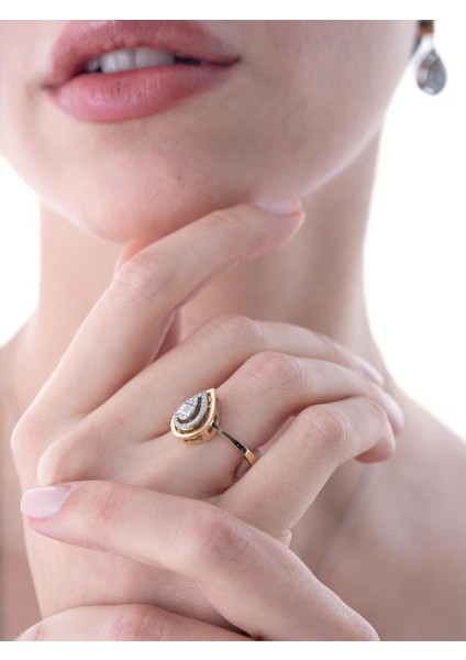 0,16 Karat Damla Pırlanta Yüzük fiyatları